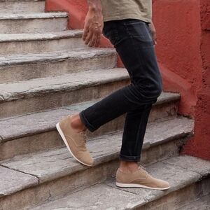 Nisolo Men's Travel Lightweight Flex Derby Suede Shoes NEW size 10